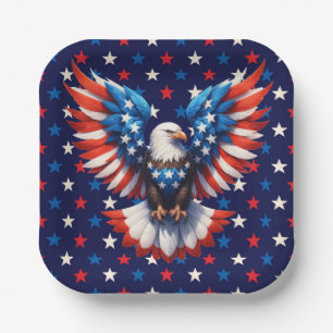 Amerikaanse Adelaar Papieren Bordje