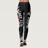 Amerikaanse Adelaar Patriottisch Rood & Blauw Leggings (Achterkant)