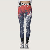 Amerikaanse Adelaar Patriottisch Rood & Blauw Leggings (Voorkant)