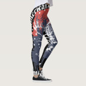 Amerikaanse Adelaar Patriottisch Rood & Blauw Leggings (Rechts)