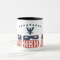Amerikaanse Adelaar Patriottische Grunge Versie Mo