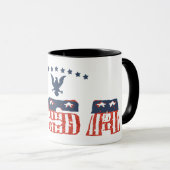 Amerikaanse Adelaar Patriottische Grunge Versie Mo Mok (Voorkant rechts)