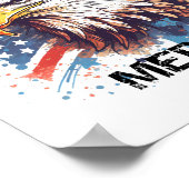  Amerikaanse adelaar Poster (Hoek)