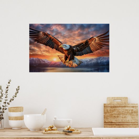 Amerikaanse adelaar poster (Keuken)