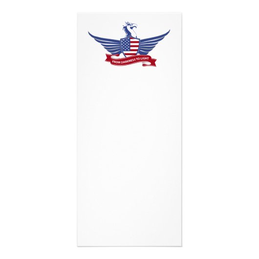 Amerikaanse adelaar reclamekaart (Voorkant)