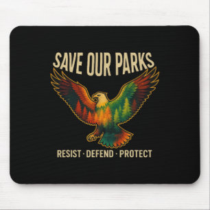Amerikaanse Adelaar Red Onze Parken Weersta Nation Muismat