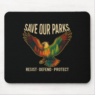Amerikaanse Adelaar Red Onze Parken Weersta Nation Muismat