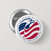Amerikaanse Adelaar Ronde Button 5,7 Cm (Voorkant /achterkant)