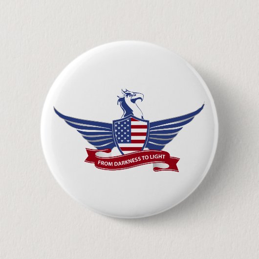 Amerikaanse adelaar ronde button 5,7 cm (Voorkant)