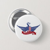 Amerikaanse adelaar ronde button 5,7 cm (Voorkant /achterkant)