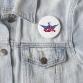 Amerikaanse adelaar ronde button 5,7 cm (In situ)