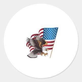 amerikaanse adelaar ronde sticker