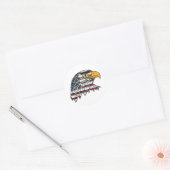 Amerikaanse adelaar ronde sticker (Envelop)