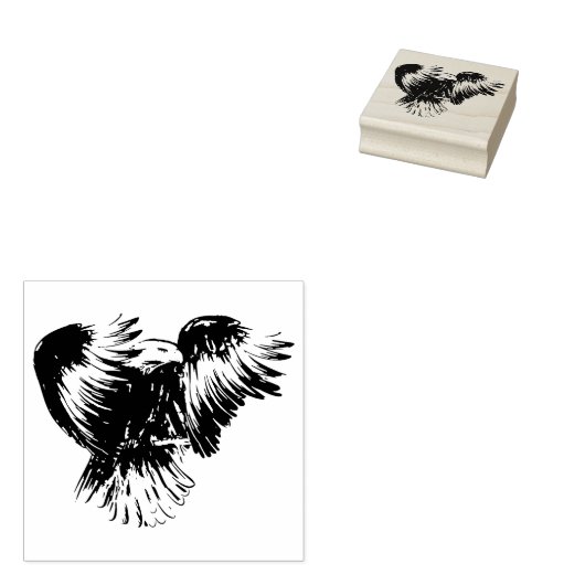 Amerikaanse adelaar rubberstempel (Gestempeld)