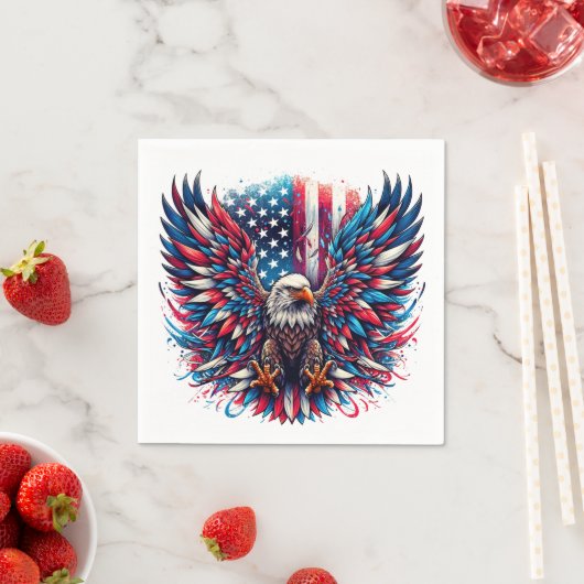 Amerikaanse adelaar servet (Insitu)