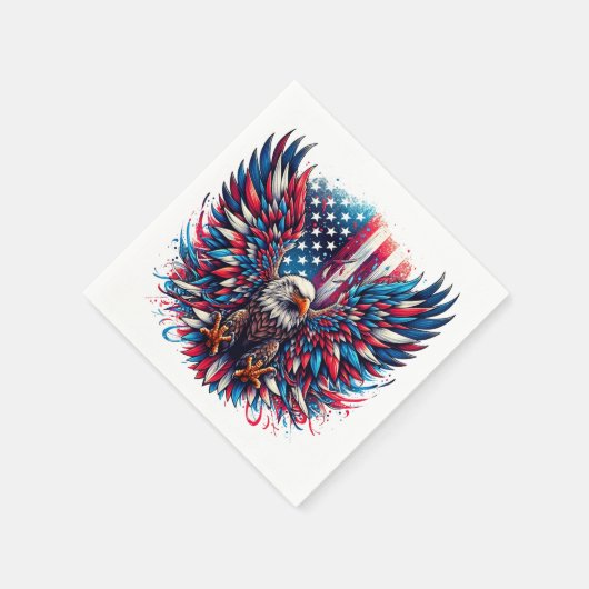 Amerikaanse adelaar servet (Hoek)