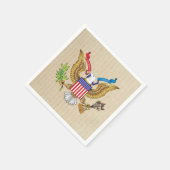 Amerikaanse adelaar servet (Hoek)