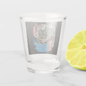Amerikaanse adelaar shot glas (Achterkant)