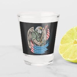 Amerikaanse adelaar shot glas