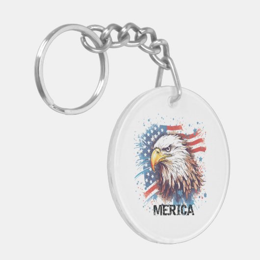 Amerikaanse adelaar Sleutelhanger (Voorkant Links)