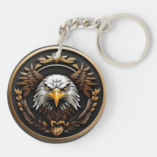 Amerikaanse adelaar sleutelhanger (Achterkant)