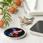 Amerikaanse Adelaar Sleutelhanger (Zijkant)