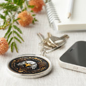 Amerikaanse adelaar sleutelhanger (Zijkant)