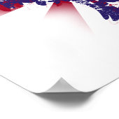 Amerikaanse Adelaar Stars & Stripes Poster (Hoek)