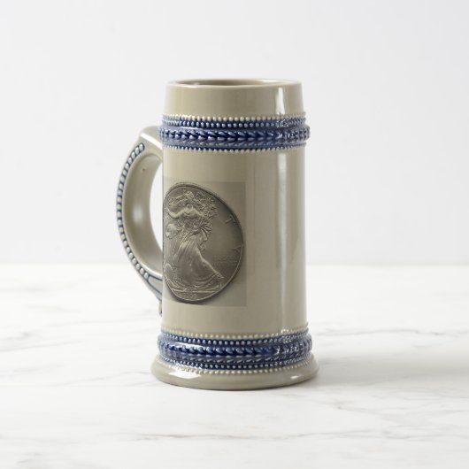 Amerikaanse Adelaar Stein Bierpul (Voorkant links)