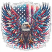 Amerikaanse adelaar sticker (Voorkant)