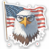 Amerikaanse Adelaar Stickers (Voorkant)