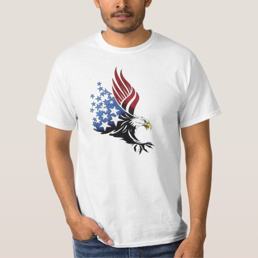 Amerikaanse adelaar t-shirt (Voorkant)