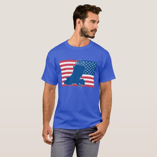 Amerikaanse adelaar t-shirt (Voorkant volledig)