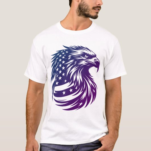 Amerikaanse adelaar t-shirt (Voorkant)