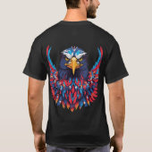 Amerikaanse adelaar t-shirt (Achterkant)