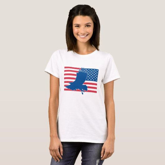 Amerikaanse adelaar t-shirt (Voorkant volledig)