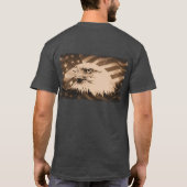 Amerikaanse adelaar t-shirt (Achterkant)