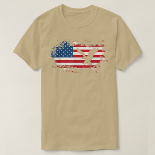 Amerikaanse adelaar t-shirt (Design voorkant)