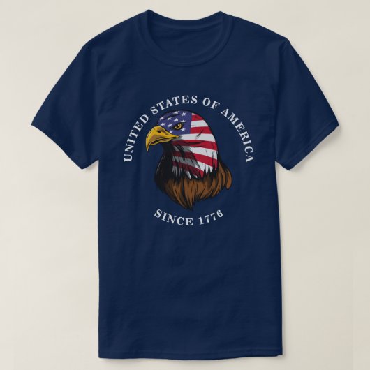 Amerikaanse adelaar t-shirt (Design voorkant)
