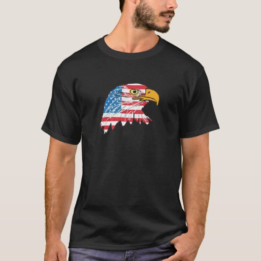 Amerikaanse adelaar t-shirt (Voorkant)