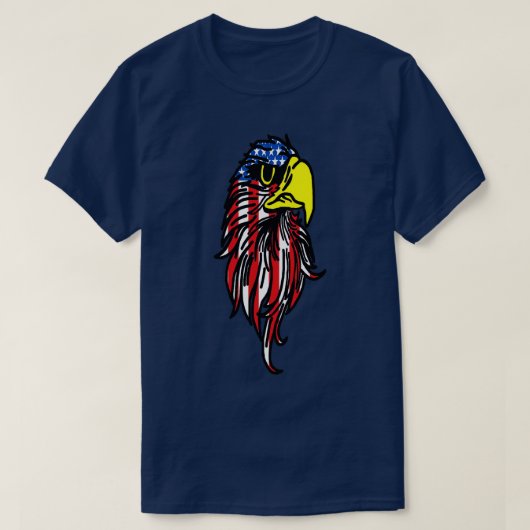 Amerikaanse adelaar t-shirt (Design voorkant)