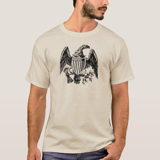  Amerikaanse adelaar T-shirt (Voorkant)
