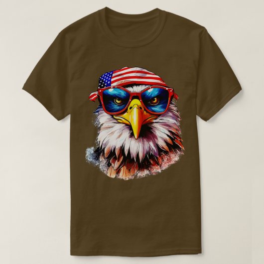 Amerikaanse adelaar t-shirt (Design voorkant)