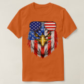 Amerikaanse adelaar t-shirt (Design voorkant)