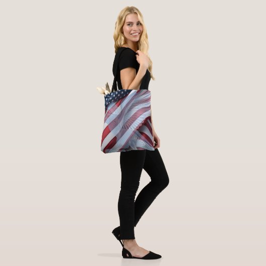 Amerikaanse adelaar tote bag (Op model)