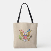 Amerikaanse adelaar tote bag (Achterkant)