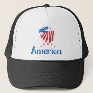 Amerikaanse Adelaar Trucker Hoed Patriotische Pe Pet