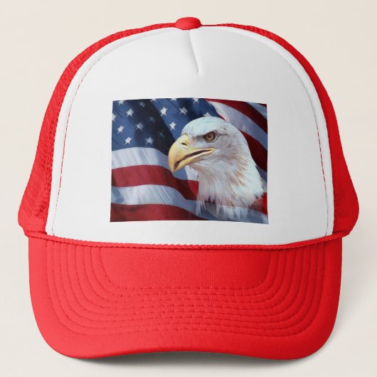 Amerikaanse adelaar trucker pet (Voorkant)