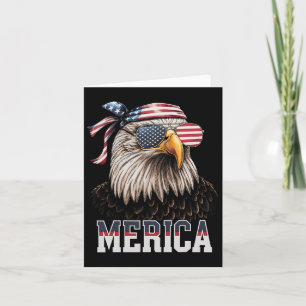 Amerikaanse Adelaar Usa Vlag 4 juli Merica Cadeau Kaart