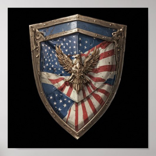 Amerikaanse adelaar van de vrijheid poster (Voorkant)